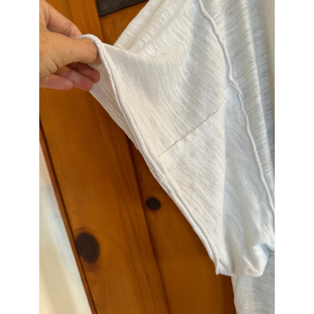 Totally destroyed White Tee M-XL. Holes, Paint stains, Paper Thin thrashed - Picture 6 of 14